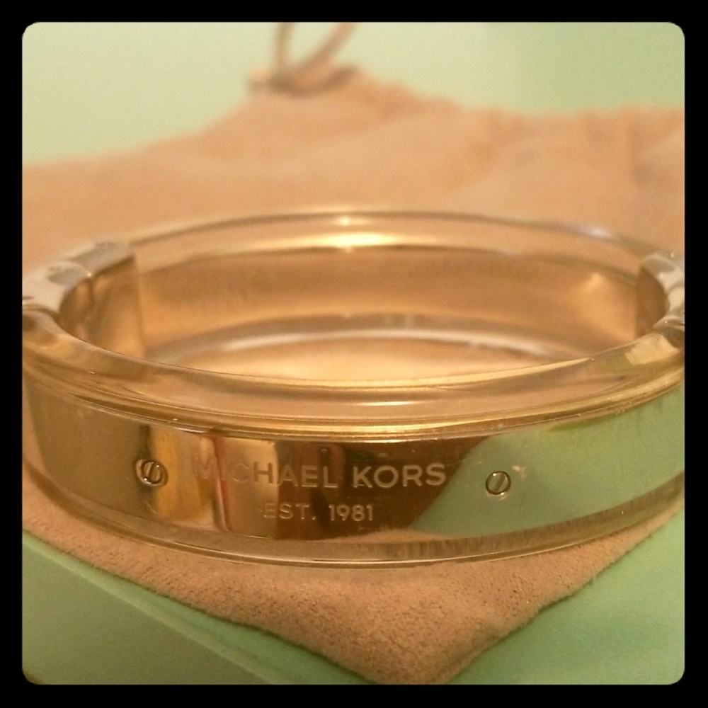 Michael kors acrylic bracelet